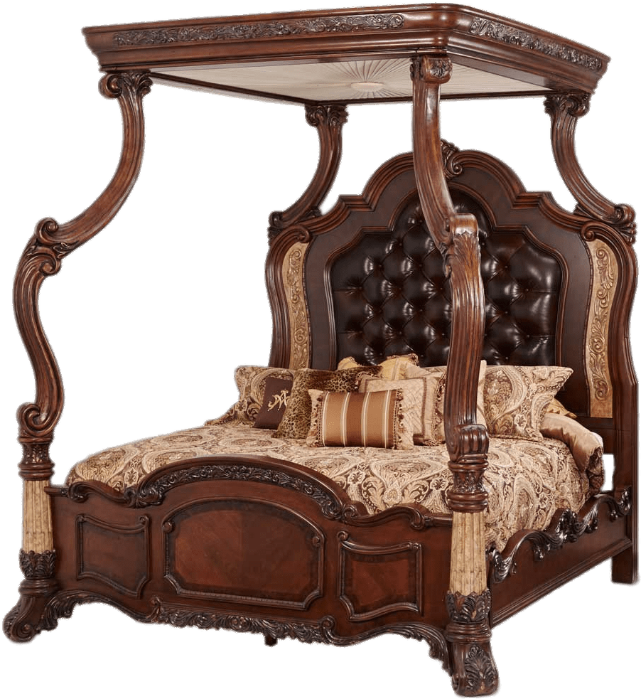 Download - Victoria Palace - Canopy Bed Aico (1000x1000), Png Download