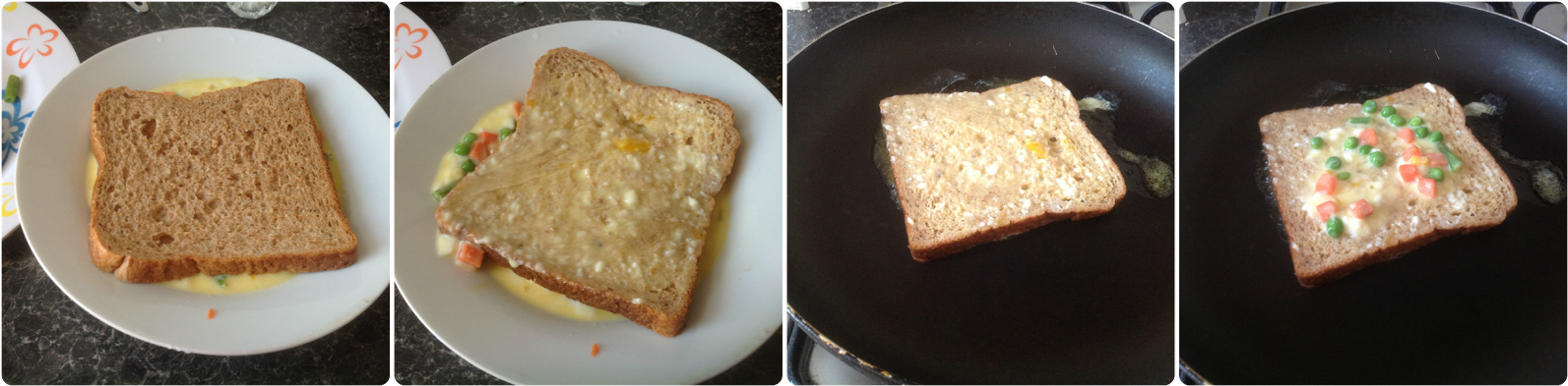 Healthy Vegetable French Toast Is Ready To Serve (1600x400), Png Download