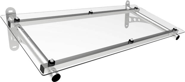 Grp Door Canopies Ig Elements Apex - Glass Canopy Png (700x776), Png Download