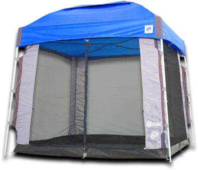 Unpack The Details - Camping Cube Ez Up (407x381), Png Download