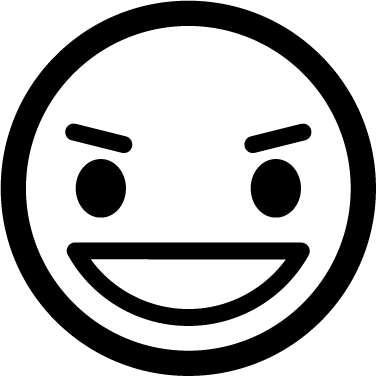 Collection - Emoticons - Evil - Icon (376x376), Png Download