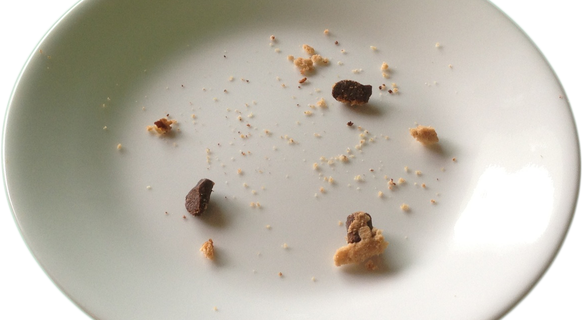 Where Did All The Cookies Go - Cake Crumbs On Plate (1165x640), Png Download