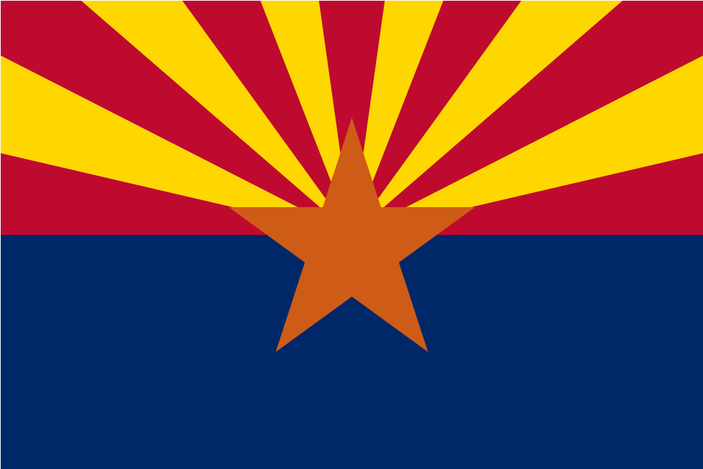 Download Svg Download Png - Arizona State Flag (1024x1024), Png Download