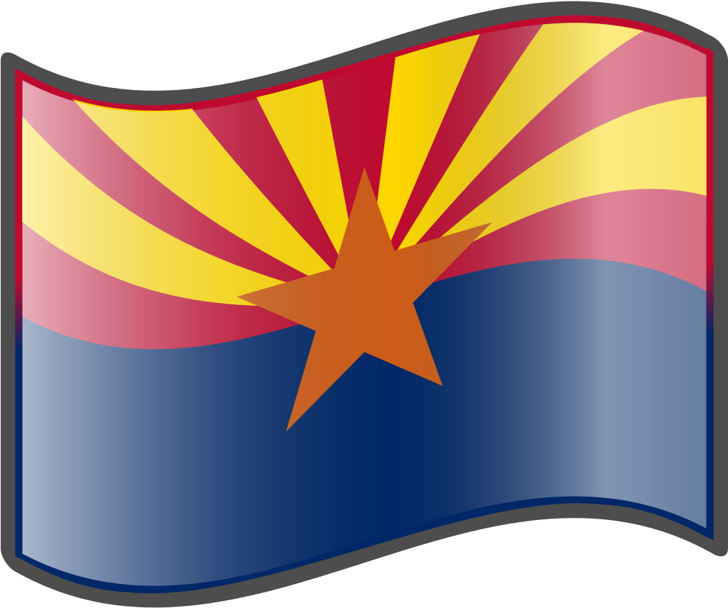 Nuvola Arizona Flag - Arizona Flag Png (1024x1024), Png Download