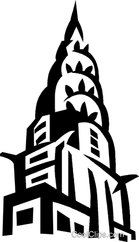 Chrysler Building New York Royalty Free Vector Clip - Chrysler Building New York Vector (277x480), Png Download