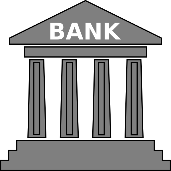 Banks Group Gray Clip Art At Clkercom - Clipart Bank Account (600x597), Png Download