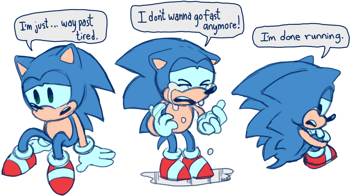 Sonic's Feeling Of Running Alot - Coldsteel The Hedgehog Fan Art (1280x690), Png Download
