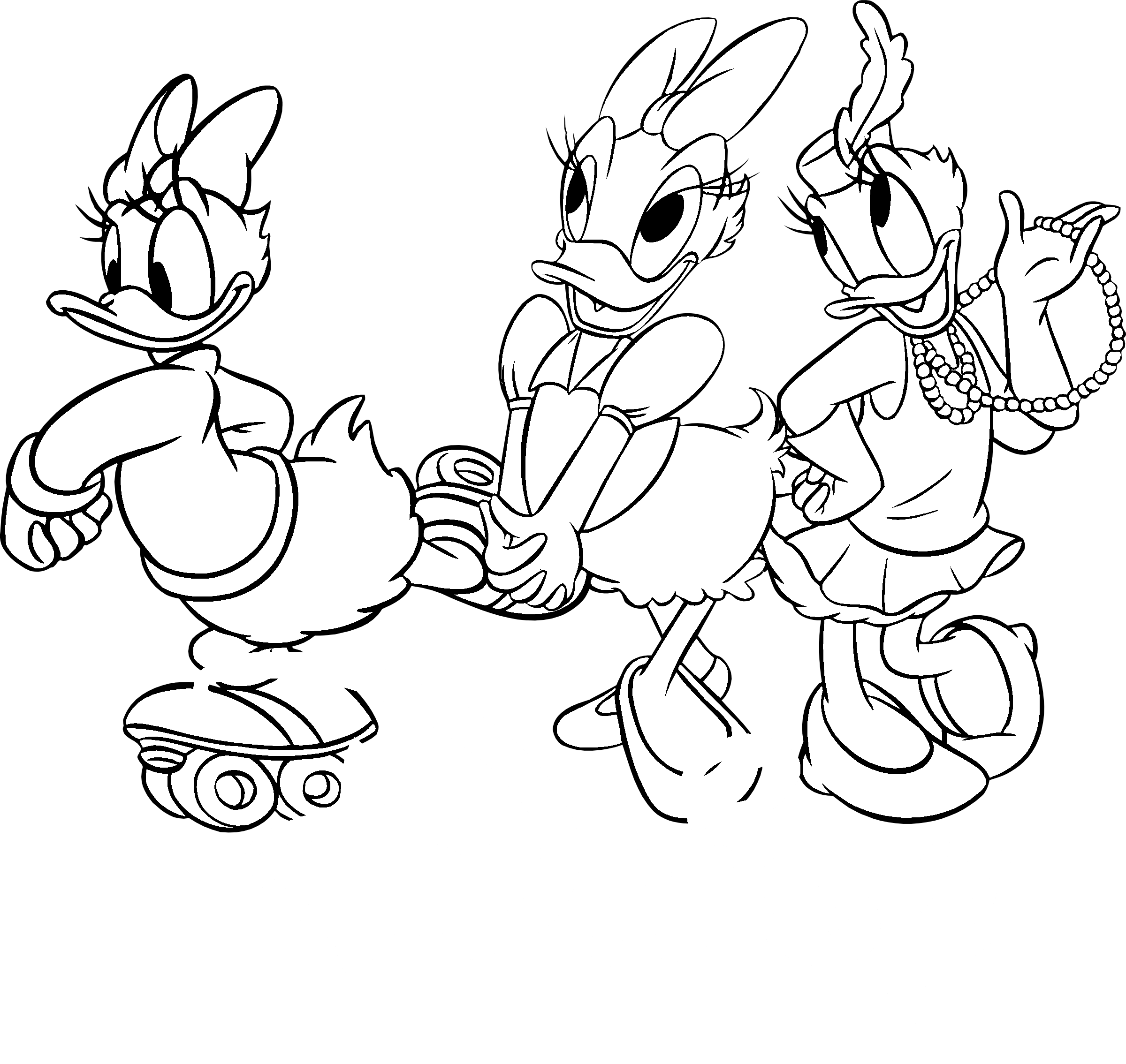 Daisy Logo Black And White - Cartoon (2400x2269), Png Download