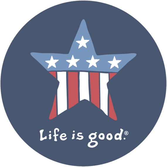 Star Sticker - Life Is Good: Simple Words From Jake (570x570), Png Download
