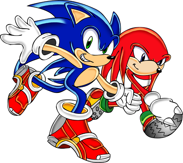 Sonic And Knuckles - Sonic And Knuckles Png (750x668), Png Download