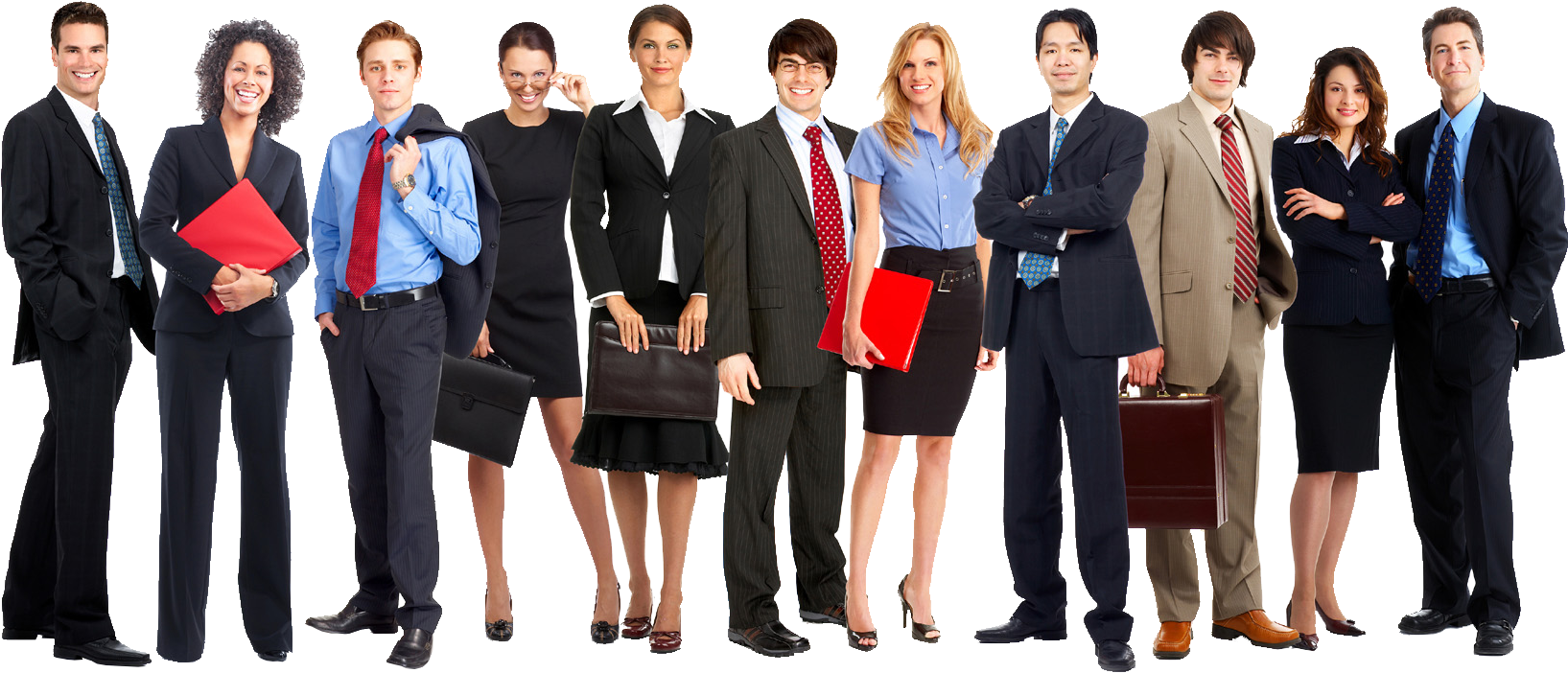 Working People Png Jpg Library Download - Business People Png Transparent (1800x751), Png Download