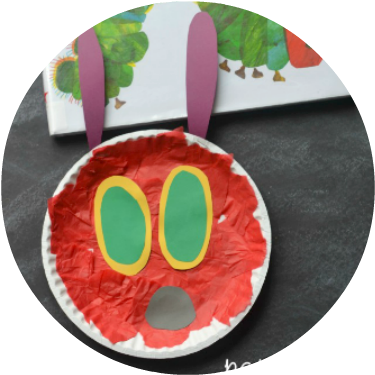 Very Hungry Caterpillar Paper Plate Craft (400x400), Png Download