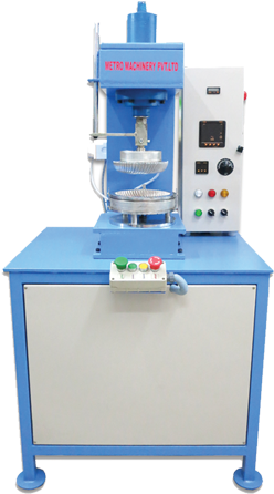 Paper Plate Machine - Semi Automatic Paper Plate Making Machine (400x453), Png Download