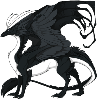 23179459 350 - Sebastian Michaelis As A Dragon (350x350), Png Download
