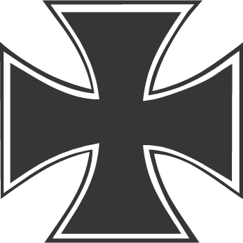 Iron Cross - West Coast Chopper Cross (350x350), Png Download