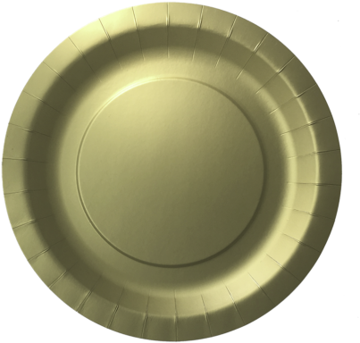 Gold Paper Plate - Paper (450x450), Png Download