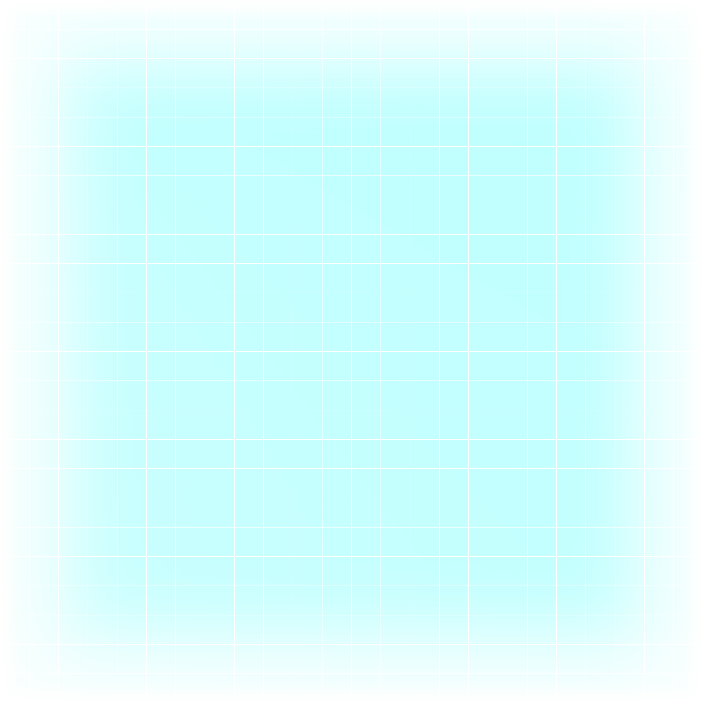 Grid Cyan Hue Edge Fade - Cyan (2400x2400), Png Download