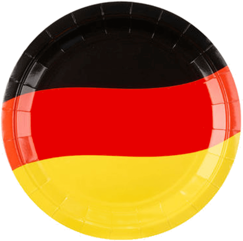 8 Pieces Paper Plate - Circle (1000x1000), Png Download