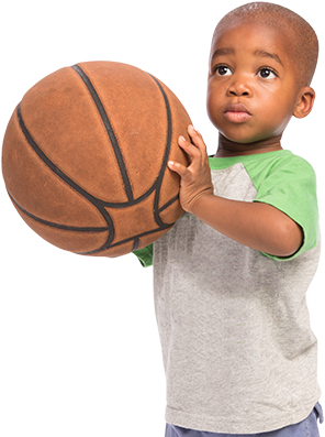 Classes For All Ages - African American Boy Playing Basketball (500x461), Png Download