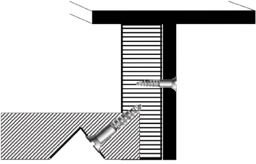 T-shaped Welded Steel Frame Diagram - Dupont / Ligne 2 D / Accendino / Finitura Argento Laminato (540x360), Png Download