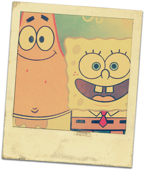 Patrick, Friends, And Spongebob Image - Cupcakecardsandco Couples Bracelet, Boyfriend Girlfriend (473x555), Png Download