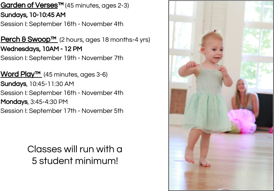 Creative Movement Schedule-fall 2018 - Portable Network Graphics (913x640), Png Download