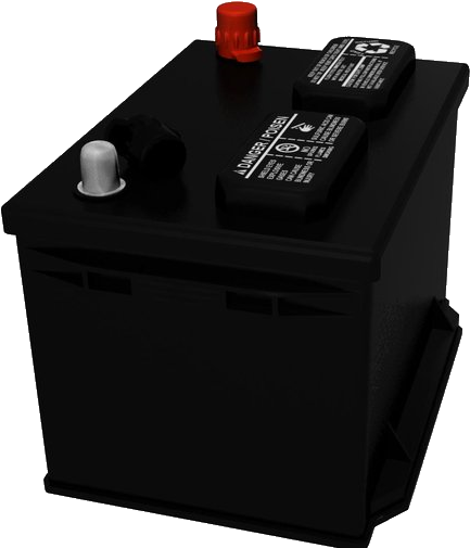 Storage In Pv Systems - Car Battery 2d Png (440x506), Png Download