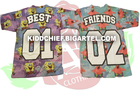 Fab Patrick Best Friend Jersey - Best Friend Shirts Spongebob (454x454), Png Download
