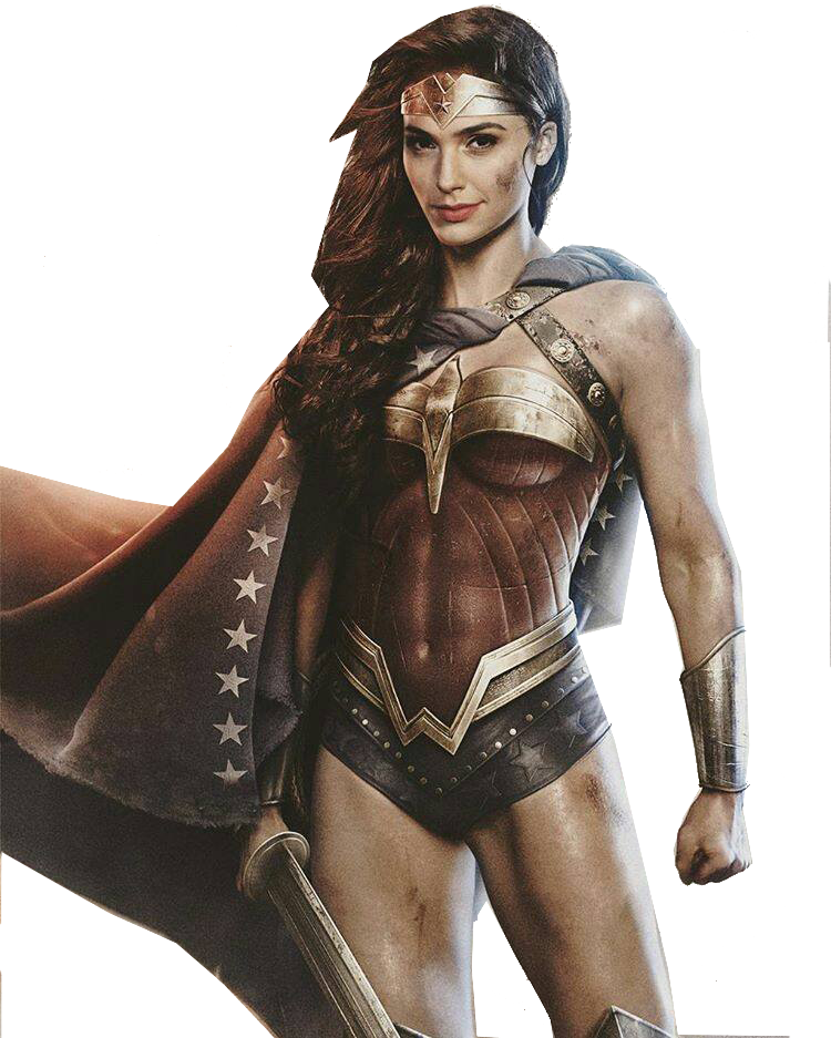 Gald Gadot Wonder Woman Fan Art Transparent By Blackrangers123 - Gal Gadot As Wonder Woman Transparent (750x937), Png Download