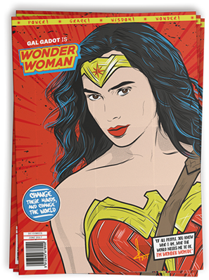 Wonder Woman Is A Fictional Superheroine Appearing - Wonder Woman (600x438), Png Download