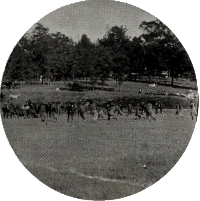 Football Game On Bowman Field-1 - Herd (662x666), Png Download