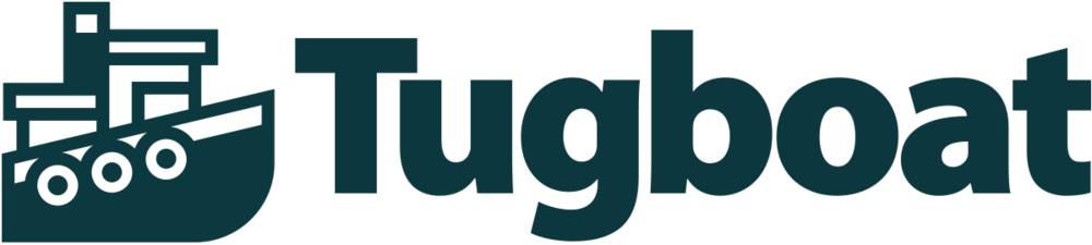 Tugboat Logo Full Dark (1000x225), Png Download