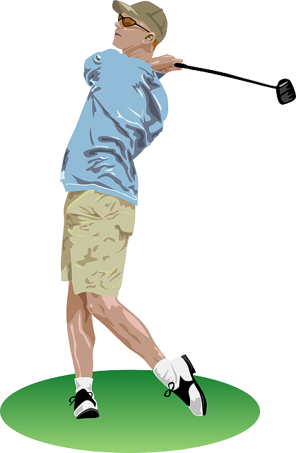 Golf, Golfer, Playing, Player, Sports, Man, Golfing - Golf Clipart Png (419x640), Png Download