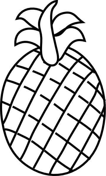 Vector Library Stock Collection Of High Free - Fruits Clipart Black And White (360x599), Png Download
