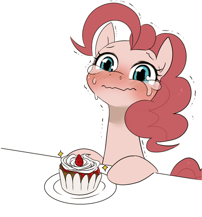 Umeguru, Crying, Cupcake, Cute, Earth Pony, Female, - Pinkie Pie Cry Arts (679x800), Png Download