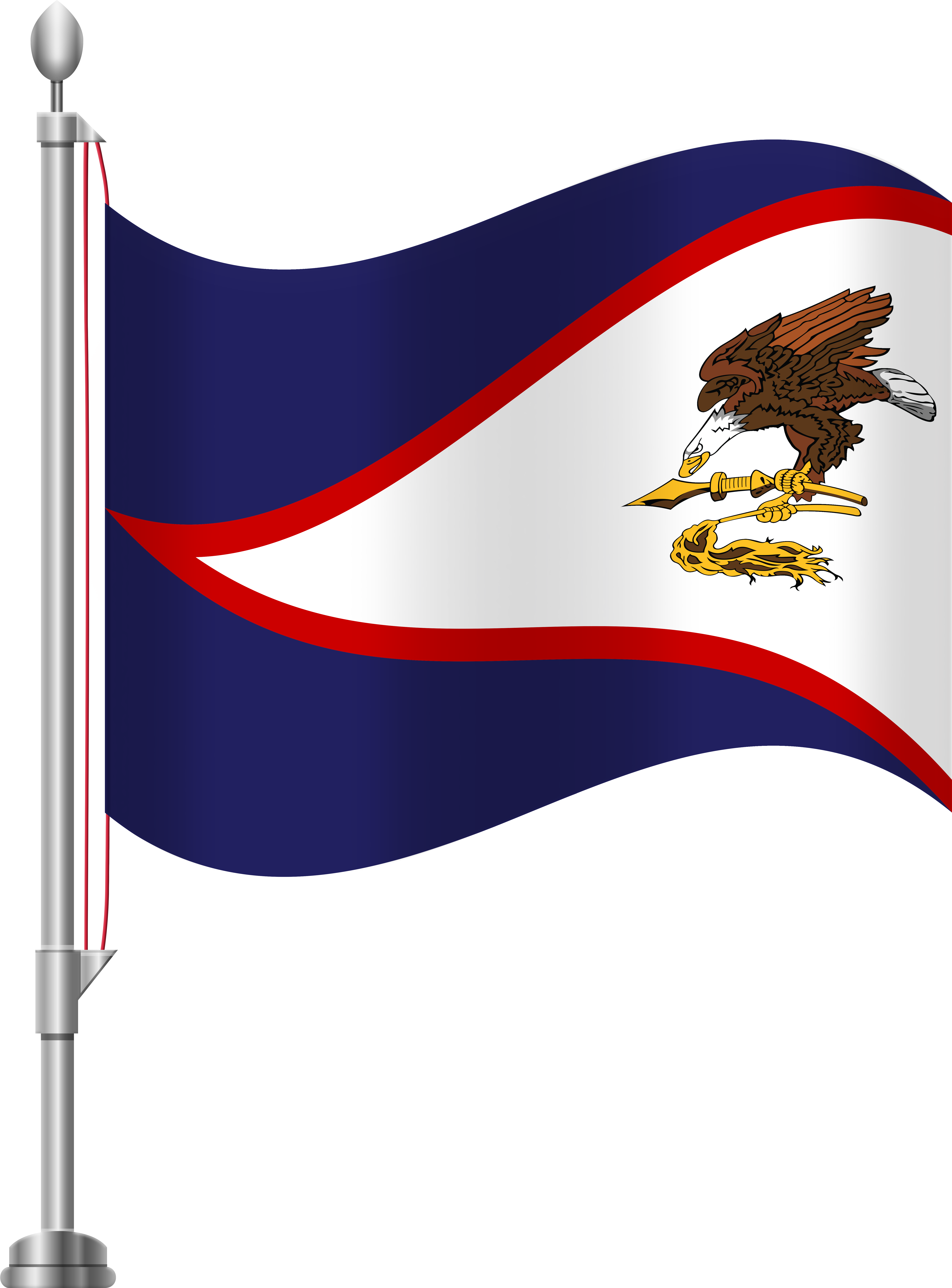 American Samoa Flag Png Clip Art (6141x8000), Png Download