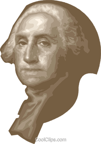 George Washington Royalty Free Vector Clip Art Illustration - George Washington (335x480), Png Download