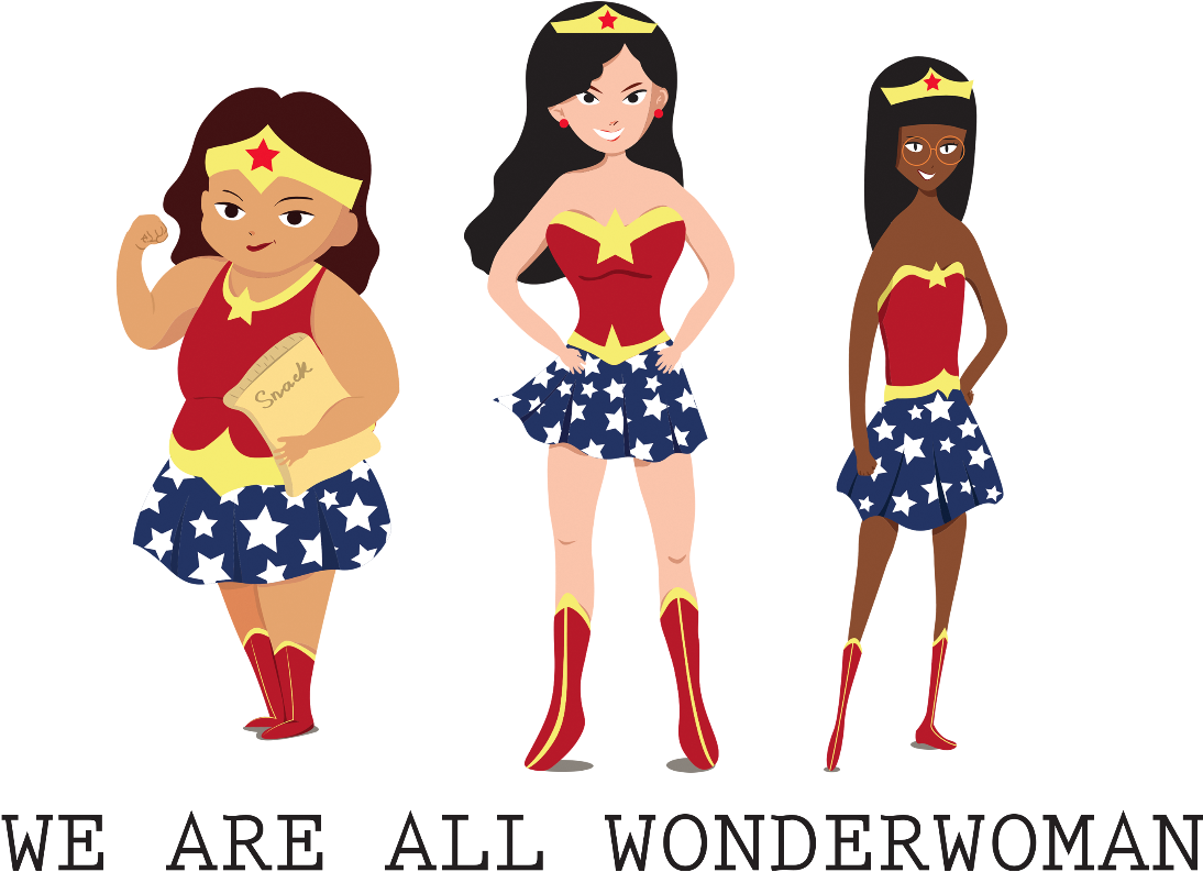 8-3 We're All Wonderwoman - Wonder Woman (2000x1414), Png Download
