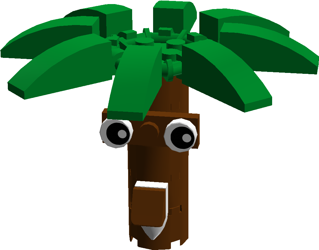 Creepy Palm Tree - Pixel Palm Tree Png (1676x888), Png Download