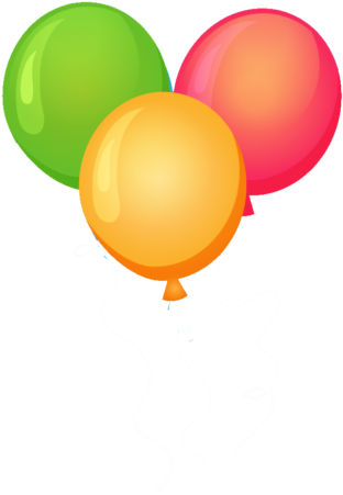 Happy Birthday Png Balloon Border - Balloon (1024x1024), Png Download