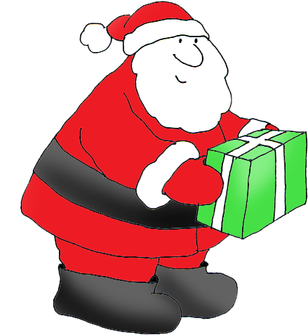 Angry Santa Claus - Christmas Clipart (479x556), Png Download