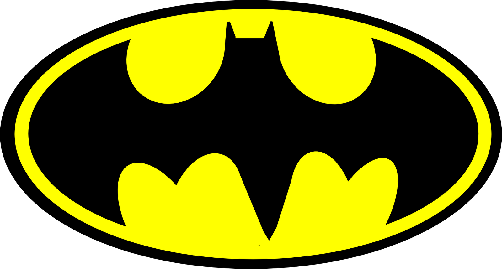 Batman Logo Cake - Batman Logo (1600x859), Png Download