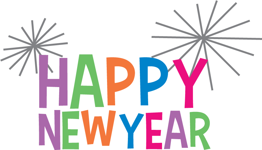 Happy New Year Clipart Png Images - Happy New Year Png Animation (856x501), Png Download