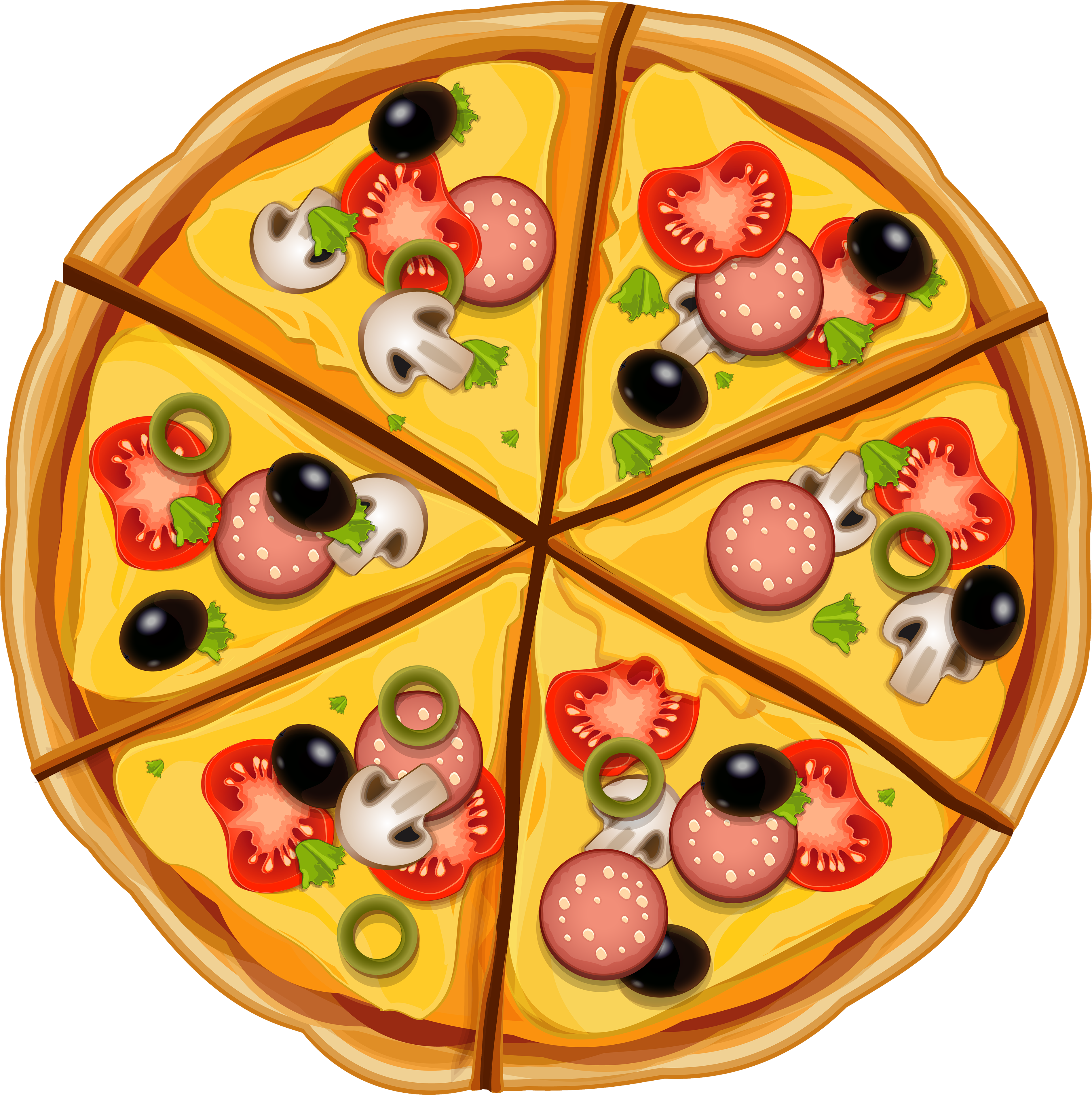 Pizza Png Clipart (4000x4011), Png Download