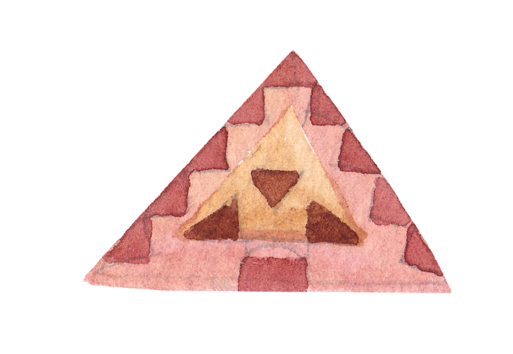 Watercolor Vector Triangle - Triangle (1024x707), Png Download