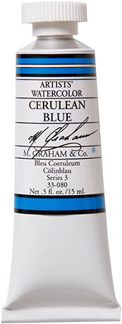Graham Artists' Paint - M. Graham 1/2-ounce Tube Watercolor Paint, Cerulean (500x500), Png Download