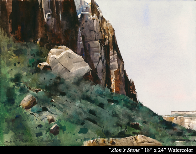 Dean Mitchell Studio - Watercolor Painting (625x675), Png Download