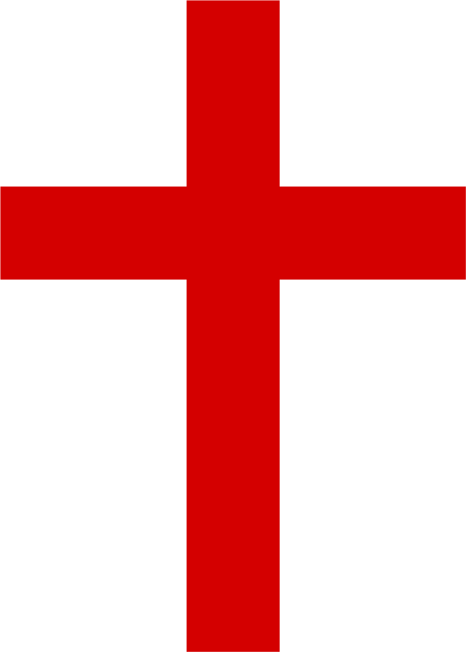 Christian Cross Png Clipart - Red Christian Cross (734x1024), Png Download