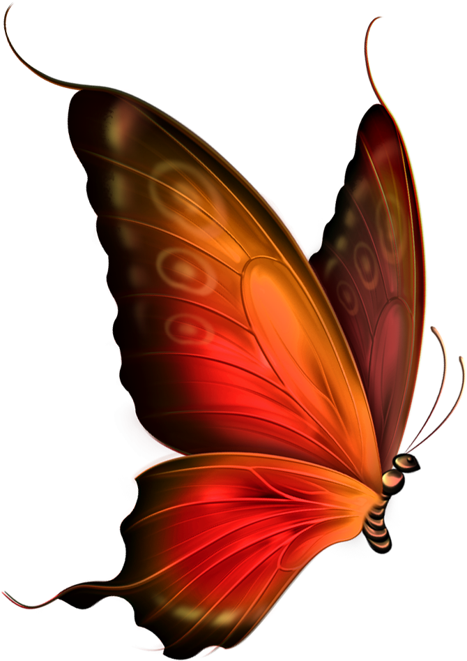 Red And Brown Transparent Butterfly Clipart - My Own Worst Enemy: The Pain Behind (782x1000), Png Download