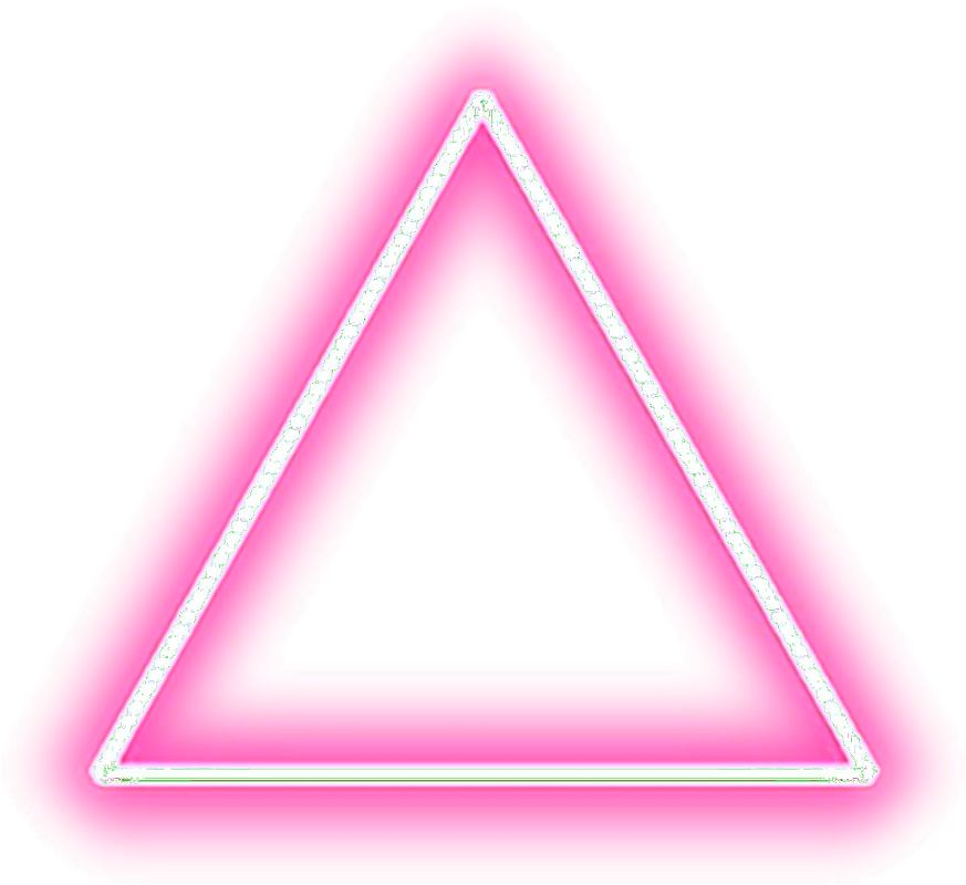 Neon Triangle Pink Tumblr Editpng Pngedit Pngedits - Neon Png (1024x1024), Png Download